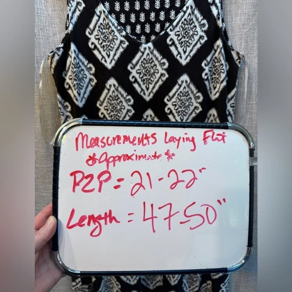 Tommy Bahama Women's Taj Tiles Maxi Dress, Black Sleeveless Asymmetrical size Lg - Picture 4 of 9
